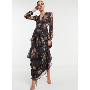 ASOS floral beaded dress NWOT